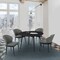 Armen Living Arcadia and Juno 48" Round Charcoal and Black Wood 5 Piece Dining Set SETARDI5JNBLCH48 - alternate 2